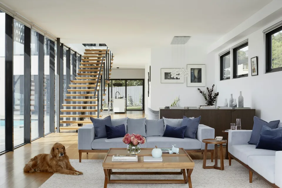 A comfortable living room in a home